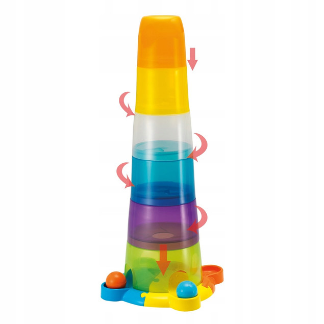 Duża Wieża z Piłeczkami Piramidka SMILY PLAY