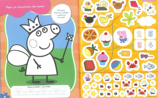 Peppa Pig 505 naklejek. Zabawa na całego!