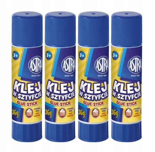4x Klej w Sztyfcie XL 36g Astra