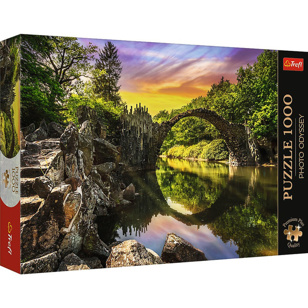 Puzzle 1000 Układanka NIEMCY Most Rakotza w Kromlau LAS Diabelski Most 12+