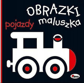 Książeczka Kontrastowa Harmonijkowa dla Dzieci Obrazki Maluszka POJAZDY