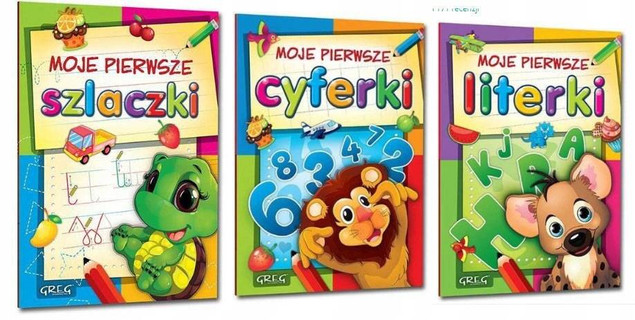 ZESTAW MOJE PIERWSZE (SZLACZKI, CYFERKI, LITERKI) GREG