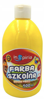 Farba Plakatowa Szkolna 500ml ŻÓŁTA Inspiria 8014