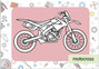 Kolorowanka z tatuażami. Motocykle