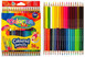 Kredki ołówkowe trójkątne dwukolorowe 18 szt / 36 kol. Colorino Kids new