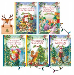 5x PAKIET Wigilijna Zagadka Świąteczna Przygoda Elfa Tuptusia Święty Pan