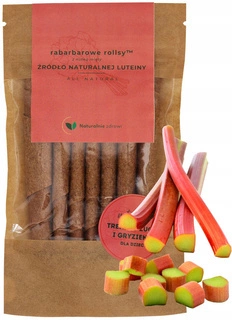 Rollsy RABARBAROWE Z Luteiną 50g Naturalnie Zdrowi