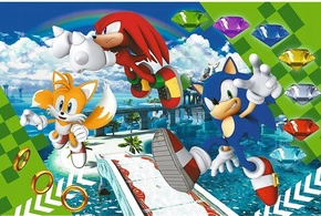 PUZZLE 160 SUPER SHAPE XL WESOŁY SONIC SAGA SONIC