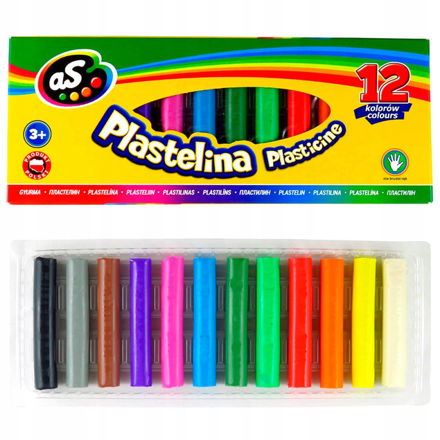 AS Plastelina 12 kolorów