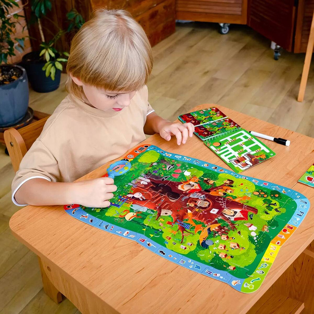 Puzzle Gra Edukacyjna Detektyw FOREST STORY Z Lupą 3+ Roter Kafer