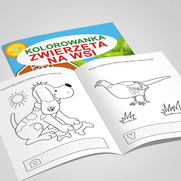 Kolorowanka Zwierzęta na wsi Martel
