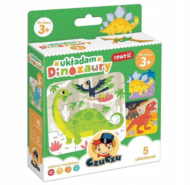 Układam 5w1 Dinozaury CzuCzu