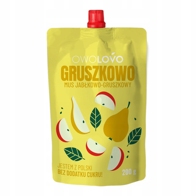 Mus Owolovo MIX SMAKÓW Dla Dzieci 200g PREMIUM Naturalny 15x 200g