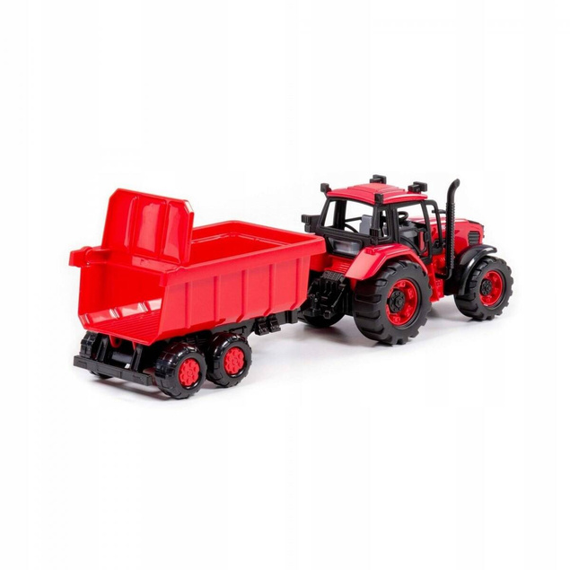 Traktor Belarus Z Przyczepą 37cm Czerwony Dla Dzieci 3+ Polesie 91321