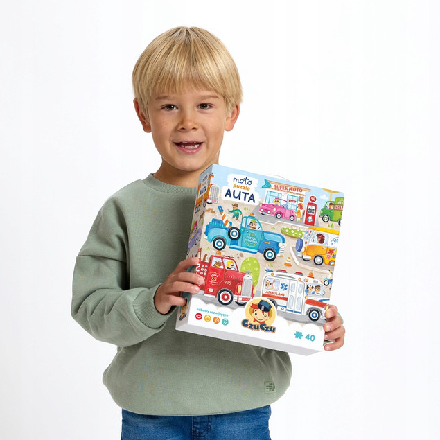 CzuCzu Moto puzzle Auta 40 elementów 3+, 4+