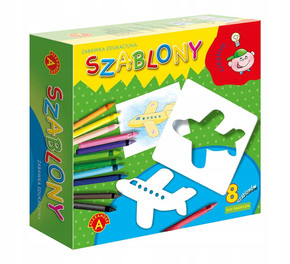 Szablony Zabawka Edukacyjna Dla Chłopców 8 Wzorów 4+ Alexander 0575