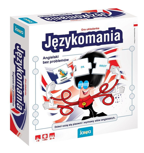 JĘZYKOMANIA Gra Planszowa ANGIELSKI Bez Problemów 6+ Jawa
