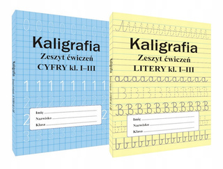 Kaligrafia Litery + Cyfry Zeszyt Ćwiczeń Do Nauki Pisania Klasa 1-3 SBM