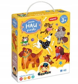 Puzzle Hau Pieski Dla Dzieci 40el. 3+ CzuCzu