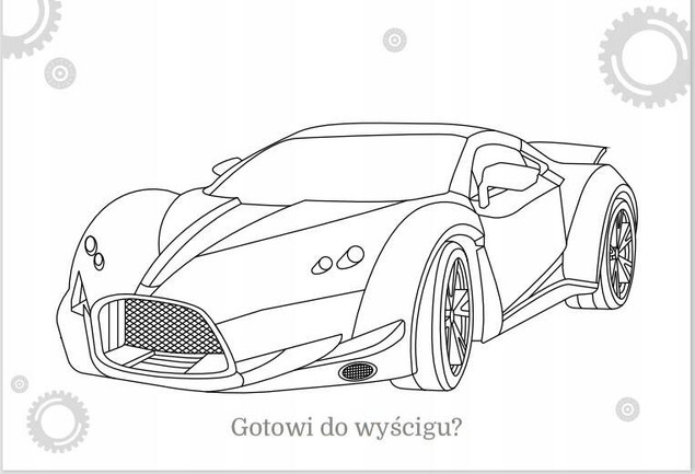 Maluszkowe malowanie. Wyścigówki