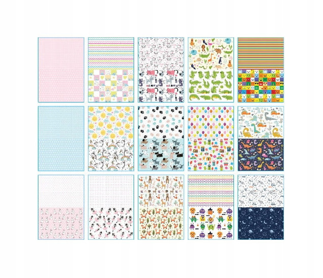 Blok Papier Kreatywny Ozdobny z Motywami KIDS A4/15K 80g Happy Color