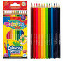 Kredki ołówkowe 12 kolorów heksagonalne z gumką Colorino Kids 87492