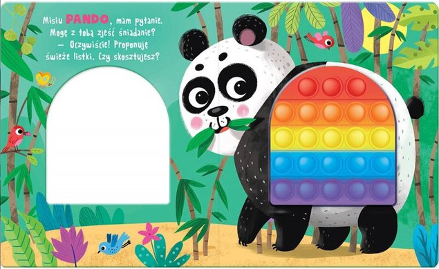 Książeczka sensoryczna z POP IT. Wesołe zoo