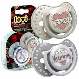 LOVI Smoczek silikonowy dynamiczny 6-18m 2 szt I Love