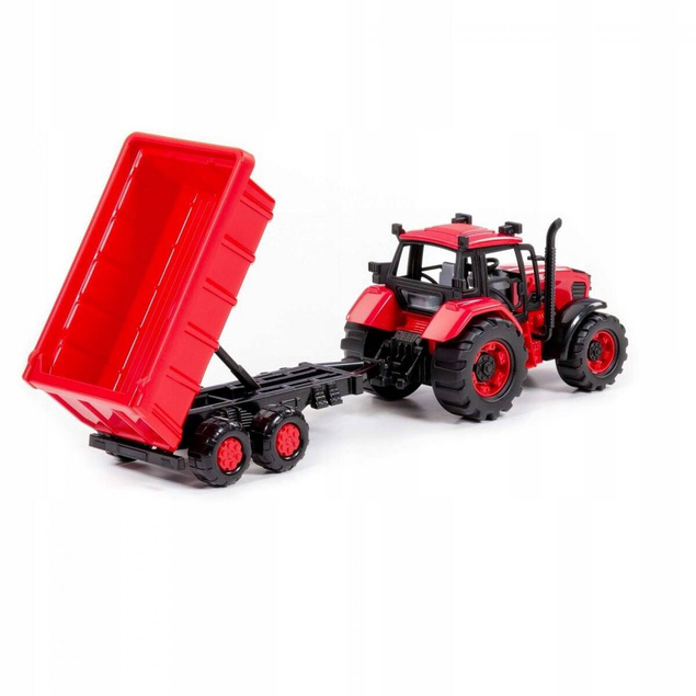 Traktor Belarus Z Przyczepą 37cm Czerwony Dla Dzieci 3+ Polesie 91321