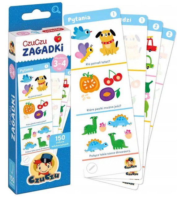 CzuCzu. Zagadki dla dzieci w wieku 3-4 lat