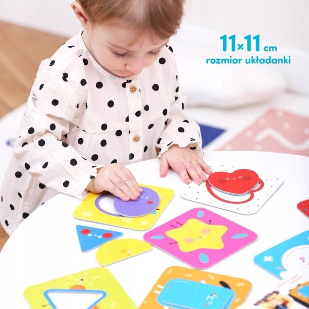 CZUCZU Odkrywam Kształty Puzzlowy sorter Malucha 18m+