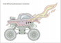 Wyczaruj monster trucki Malowanki wodne
