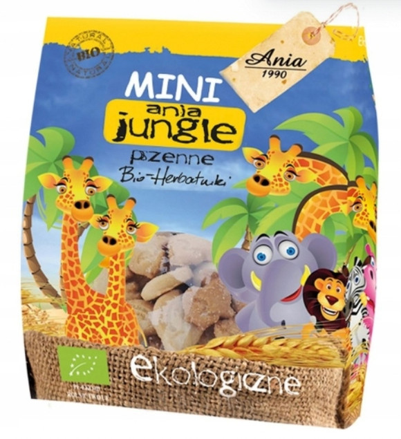 Ciastka MINI JUNGLE BIO 100g - BIO ANIA
