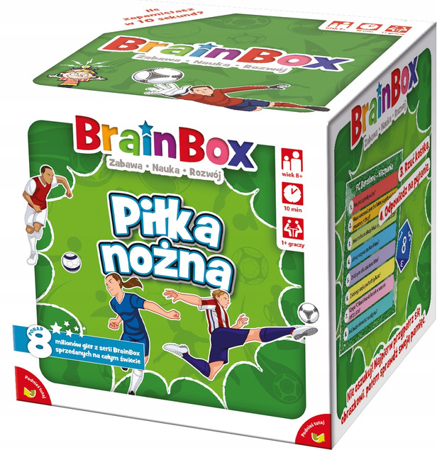 BrainBox PIŁKA NOŻNA Gra Planszowa Familijna 8+ Rebel