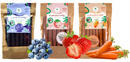 Zestaw ROLLSY Witaminowe JAGODA TRUSKAWKA MARCHEW Naturalnie Zdrowi 3x50g