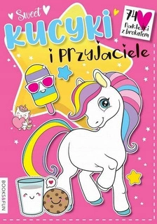 Kolorowanka Kucyki I Przyjaciele + Naklejki Brokatowe BooksAndFun