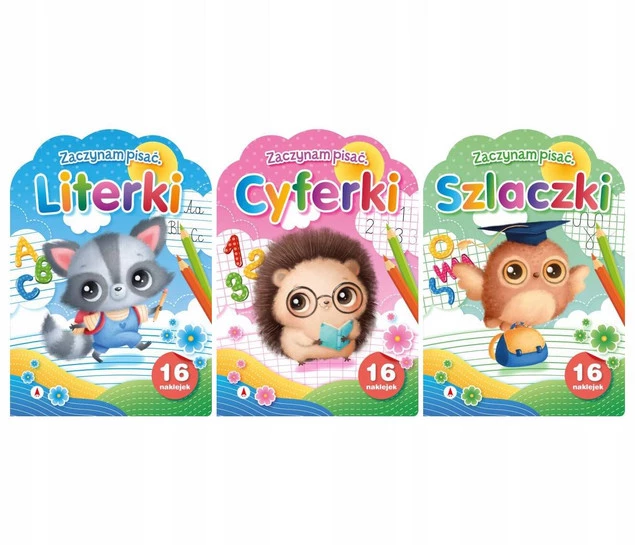 KSIĄŻECZKI DLA DZIECI ZESTAW NAUKA PISANIA