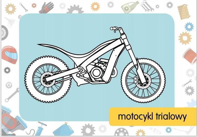 Kolorowanka z tatuażami. Motocykle