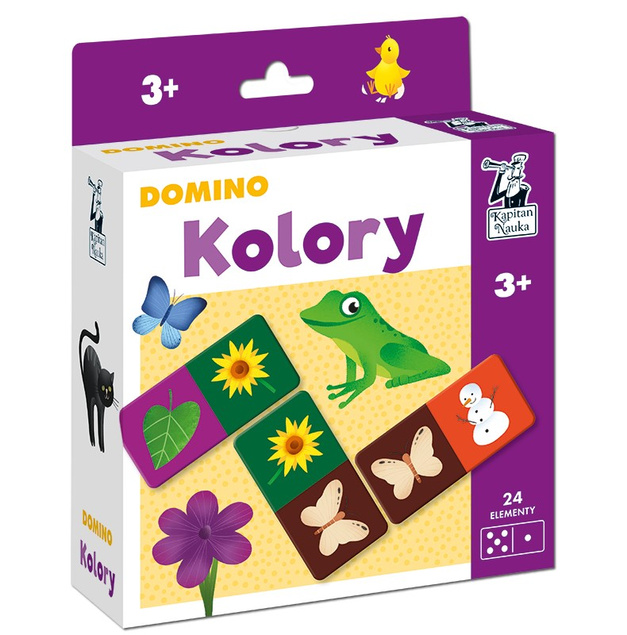 KOLORY Domino Gra Logiczna 3+ Kapitan Nauka