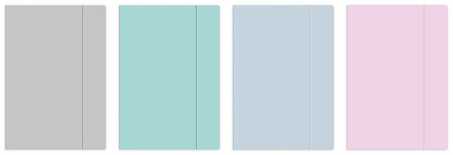 Teczka z gumką A5+ Pastel p10 INTERDRUK, cena za 1szt.