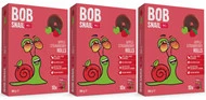 3x Przekąska Owocowa Jabłko Truskawka Bez Cukrów 100g BOB SNAIL