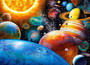 Puzzle 180 Układanka Dla Dzieci KOSMOS Planety Księżyc Planets 7+ Castor