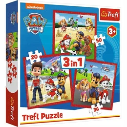 Puzzle 3w1 Układanka Pieski PSI PATROL Piesek Paw Patrol 3+ Trefl 34867