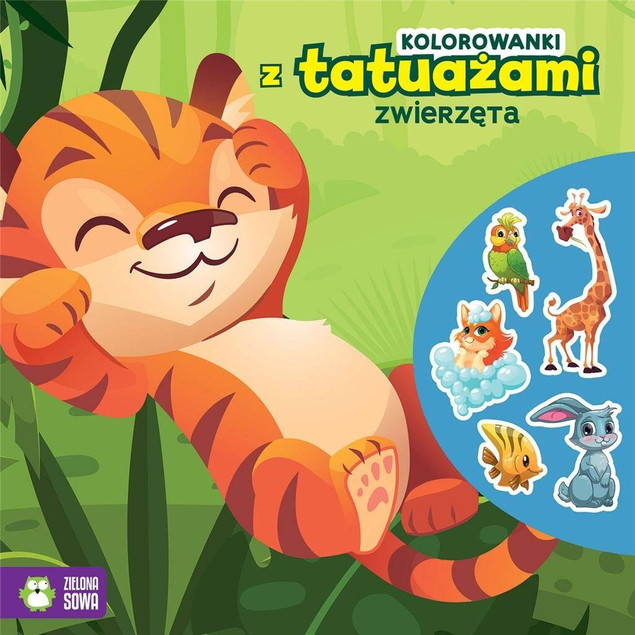 KSIĄŻECZKI DLA DZIECI KOLOROWANKI Z TATUAŻAMI
