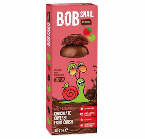 Przekąska Jabłko Truskawka W Czekoladzie 30g BOB SNAIL