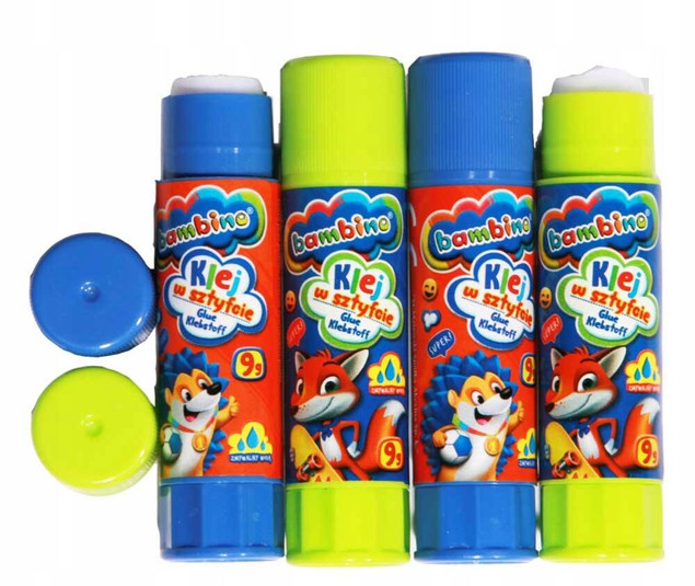 4 sztuki - KLEJ BAMBINO SZKOLNY W SZTYFCIE 9g
