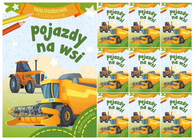 Maluszkowe malowanie. Pojazdy na wsi
