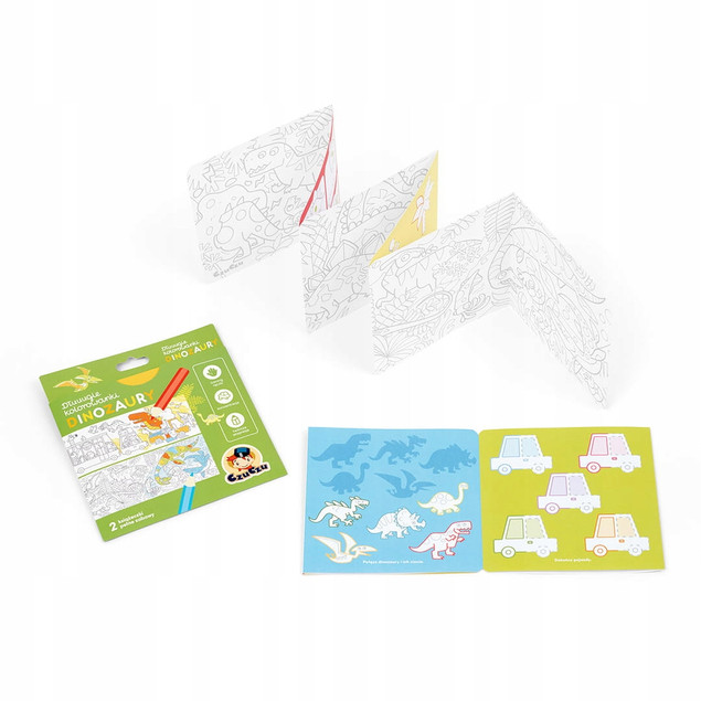 Dłuuugie Kolorowanki Dinozaury CzuCzu