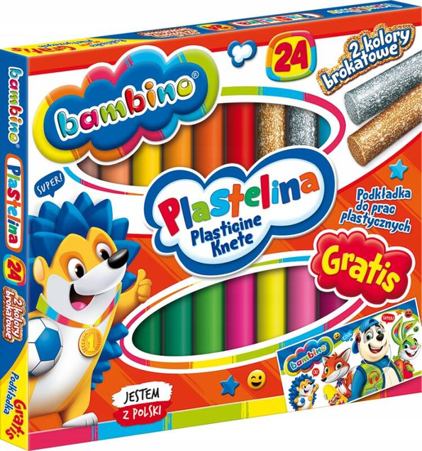 PLASTELINA 24K + PODKŁAD BAMBINO 