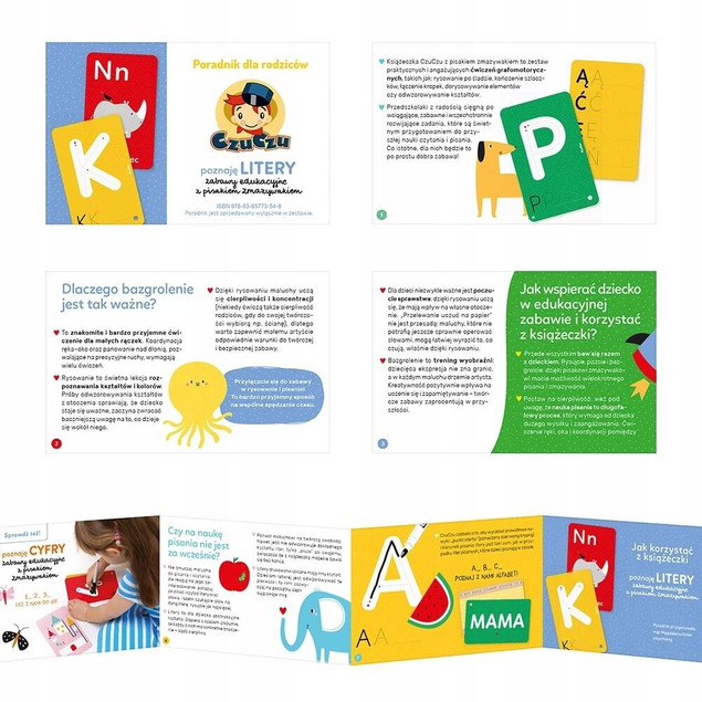 Poznaję Litery Zabawy Edukacyjne Z Pisakiem 3+ CzuCzu